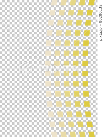 縦ラインカーブの背景　（背景素材）　黄色 90290138
