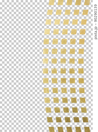 縦ラインカーブの背景　（背景素材）　金箔 90290139