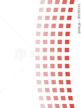 縦ラインカーブの背景　（背景素材）　赤 90290141