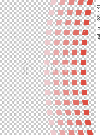 縦ラインカーブの背景　（背景素材）　赤 90290141