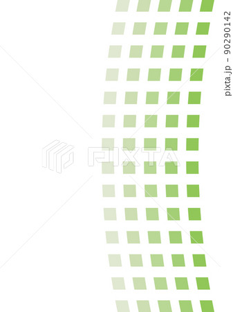 縦ラインカーブの背景　（背景素材）　緑 90290142