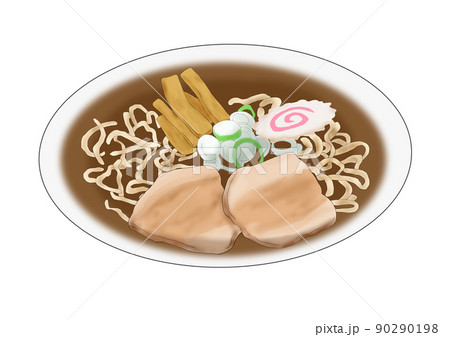 醤油ラーメン(手描き) 醤油ラーメン(手描き) 90290198