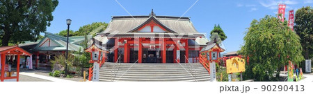 箱崎八幡神社　日本一の大鈴　新緑の頃　出水市　鹿児島県 90290413
