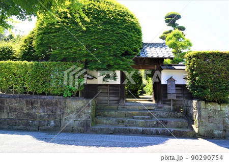 出水麓武家屋敷群 いずみ麓歴史館 周辺風景 新緑の頃 鹿児島県 出水麓武家屋敷群 いずみ麓歴史館 周辺風景 新緑の頃 鹿児島県 90290754