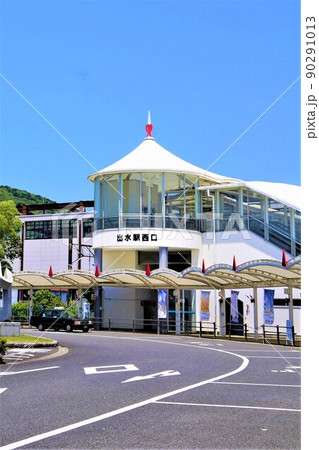 九州新幹線出水駅　西口風景（肥薩おれんじ鉄道乗り換え） 90291013