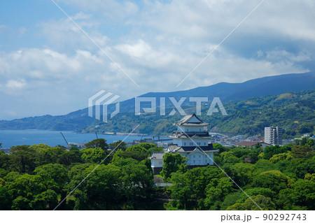 ミナカ小田原　屋上より小田原城を望む 90292743