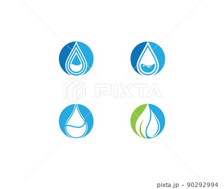Water drop symbol vector illustration 90292994