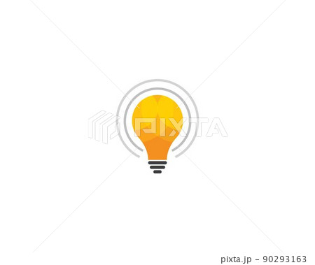 Lightbulb vector icon 90293163