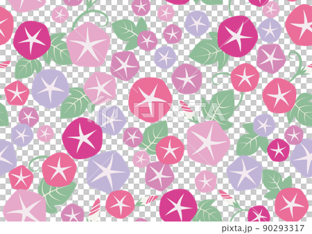 粉色牽牛花背景素材 90293317