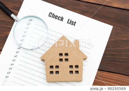 住宅模型とチェックリスト 90293569