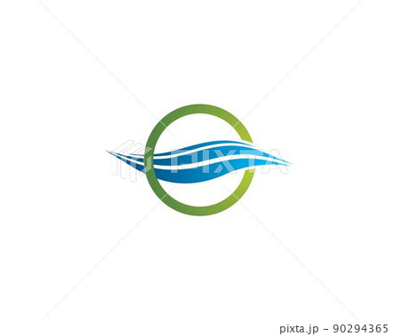 Wave symbol illustration 90294365
