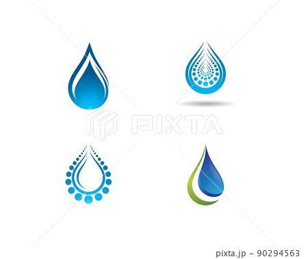 Water drop symbol illustration 90294563