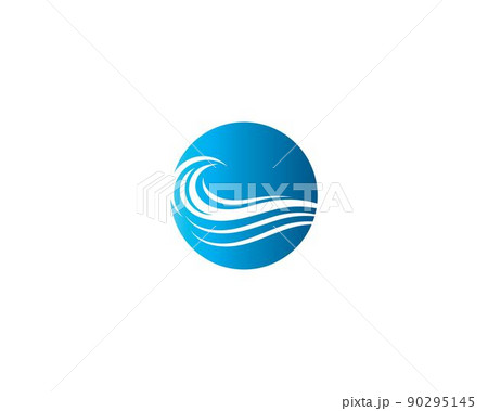 Wave symbol vector illustration designのイラスト素材 [90295145] - PIXTA