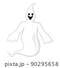 Halloween cartoon scary ghost 90295658