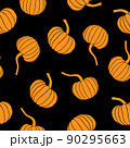 Pumpkin pattern seamless 90295663