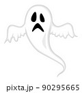 Halloween cartoon scary ghost 90295665