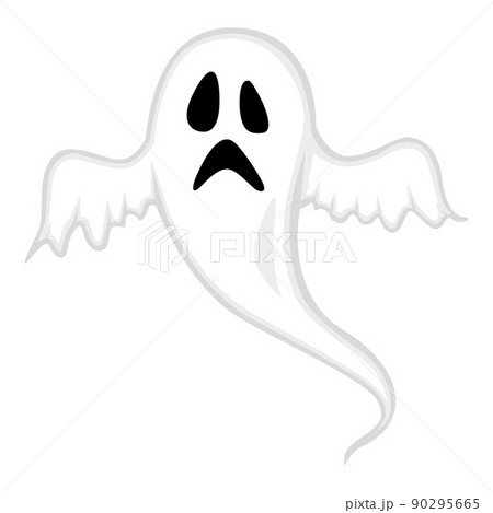 Halloween cartoon scary ghost 90295665
