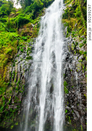 View of Materuni waterfall on the foot of the Kilimanjaro mountain in Tanzania 90299297