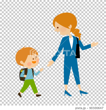 上班媽媽接送小學生 90300647