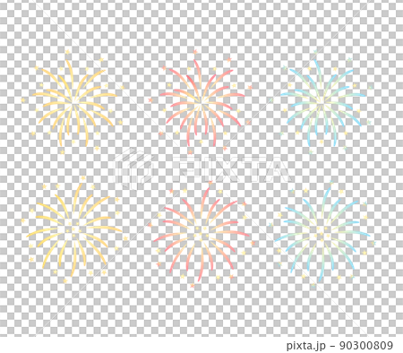 打ち上げ花火の素材 90300809