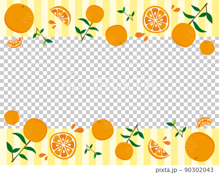 燭台或切橙色和條紋背景框架 90302043