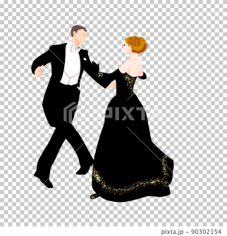 The beginning of the dance pair 90302154