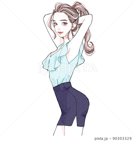 セクシーなOL風女性 90303329