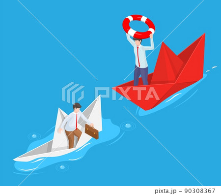 Business help and aid in crisis vector 90308367