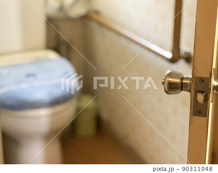 トイレのドアを開けたところ 90311048