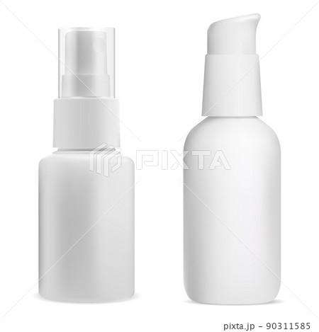 White spray container. Pump bottle mockup pack White spray container. Pump bottle mockup pack 90311585