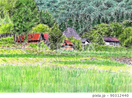 里山の夏 90312440