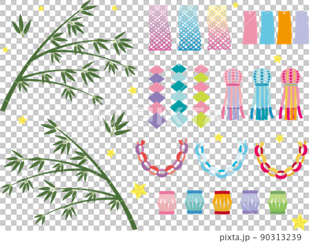 七夕飾りセット 90313239