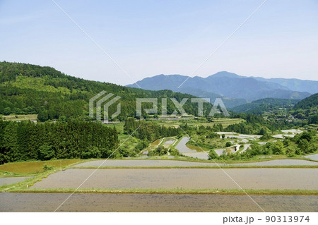 吉延の棚田(高知県長岡郡本山町吉延) 吉延の棚田(高知県長岡郡本山町吉延) 90313974