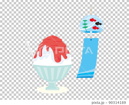 Wind chime shaved ice Wind chime shaved ice 90314189
