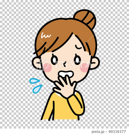 慌てる若い女性のイラスト 主婦 お母さん 素材 かわいいのイラスト素材 慌てる若い女性のイラスト 主婦 お母さん 素材 かわいいのイラスト素材