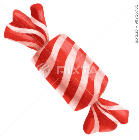 Candy wrapper colorful foil wrap sweet treat chocolate hand illustration 90316761