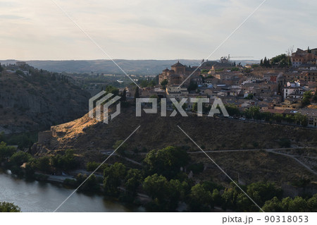 Distant view historical city of Toledo. Spain Distant view historical city of Toledo. Spain 90318053