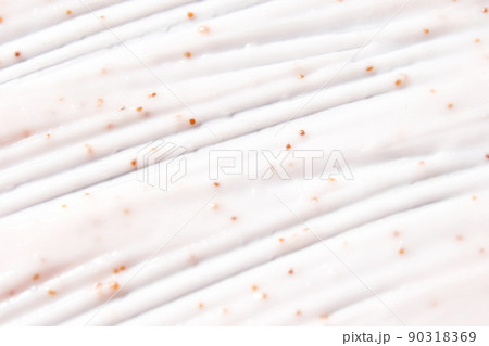 Face scrub texture. Cream skincare cosmetic. Organic stroke. Feet cleanser 90318369