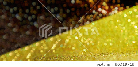 The banner is yellow and black with a shiny bokeh background. Of two colors, a defocused background, an abstract blurred light element. High quality photo The banner is yellow and black with a shiny bokeh background. Of two colors, a defocused background, an abstract blurred light element. High quality photo 90319719