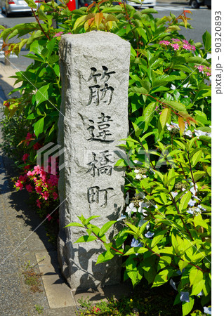 小田原市 道路標識 筋違橋町 小田原市 道路標識 筋違橋町 90320893