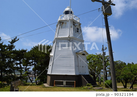 日和山公園の木造六角灯台 90321194