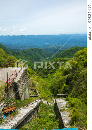 赤城山 鳥居峠のケーブルカー軌道跡 赤城山 鳥居峠のケーブルカー軌道跡 90322410