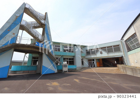 震災遺構 浪江町の請戸小学校跡 90323441