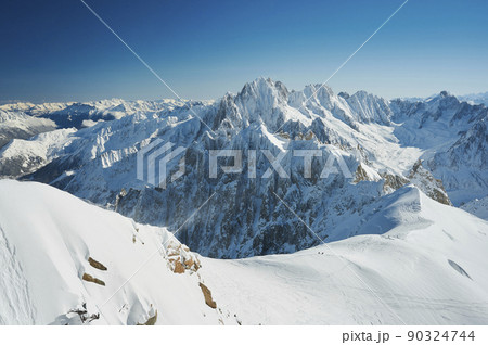 Landscape of Aiguille du Midi, Chamonix Mont Blanc valley, France Landscape of Aiguille du Midi, Chamonix Mont Blanc valley, France 90324744