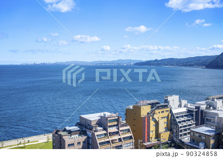 別府湾眺望と別府市・大分市街地 別府湾眺望と別府市・大分市街地 90324858