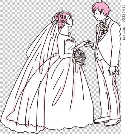 婚紗照_西服_2色_洋紅色 90325413