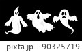 Halloween cartoon scary ghost set 90325719