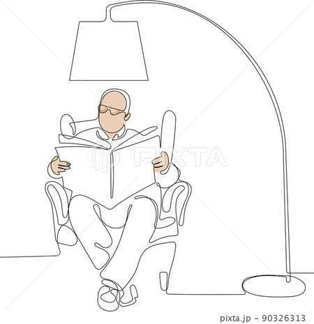 Old people at armchair concept background 90326313