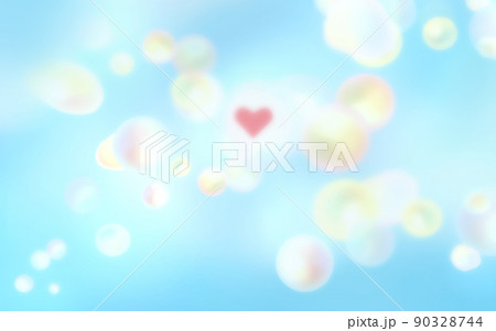 浮かぶハートのイラスト 浮かぶハートのイラスト 90328744