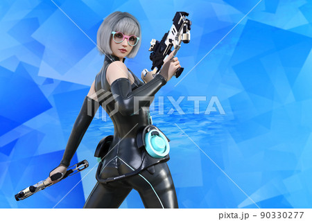 バトルスーツ 戦闘スーツ 光沢メタリック バトルスーツ キャットスーツ 女LL ...
